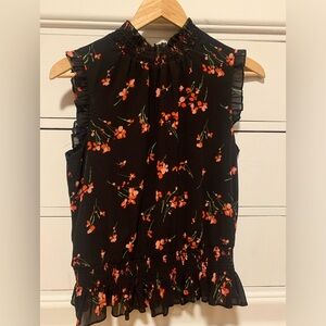 Jcrew smocked waist blouse
